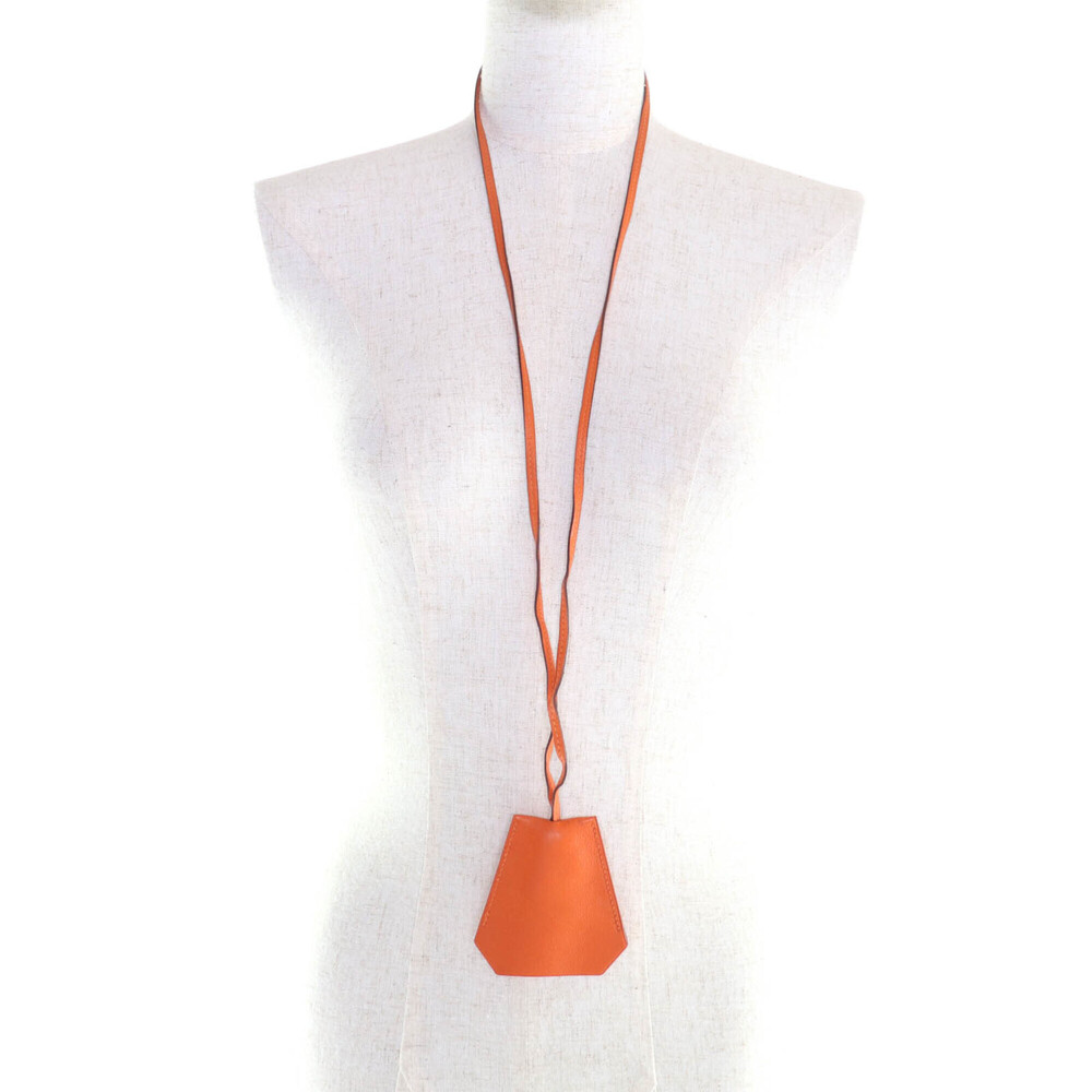 HERMES (Hermes) Margiela era, large clochette leather necklace with key ring,... - Picture 3 of 9